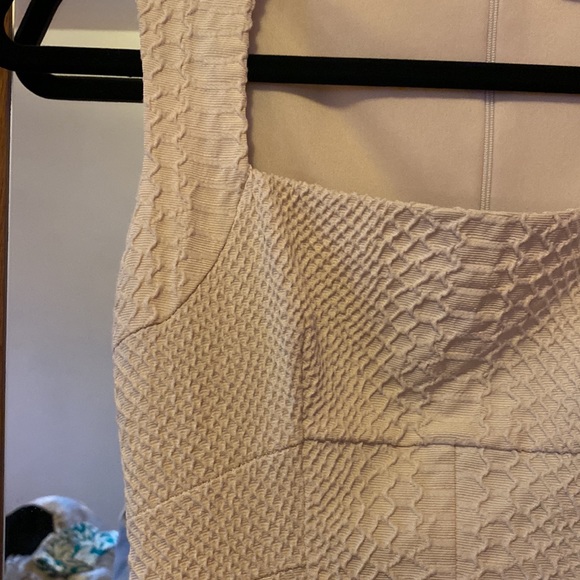 Cream python textured pencil dress - Picture 3 of 5